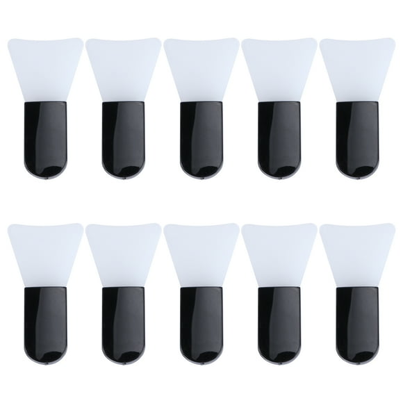 10pcs Mascarilla de silicona Máscara de cepillo Aplicador Cepillo de maquillaje Pinceles Herramienta cosmética