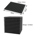 thumbnail image 5 of 12 Pack Acoustic Foam Self-adhesive Pyramid Foam,sound Insulation Sound Absorber For Sound Studio G, 5 of 5