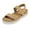CAMEL, variant on Women’s Elastic Ankle Strap Open Toe Espadrille Platform Sandals ROSAN WHITE size 7