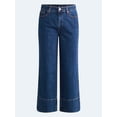 thumbnail image 5 of Free Assembly Women's High Rise Wide Leg Cuffed Ankle Jeans, 27” Inseam, Sizes 0-16, 5 of 5