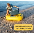 thumbnail image 2 of Swim Central Inflatable Swimming Pool Cooler Raft Float - 55" - Yellow and Black, 2 of 6