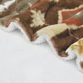 thumbnail image 4 of Home Soft Things Southwest faux fur blanket - Coffee - 90x96", 4 of 5