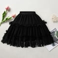 thumbnail image 2 of BYHONG Women Petticoat 2 Adjustable Skirt Lace Short Underskirt for Dress Skirts for Women Black One Size, 2 of 5