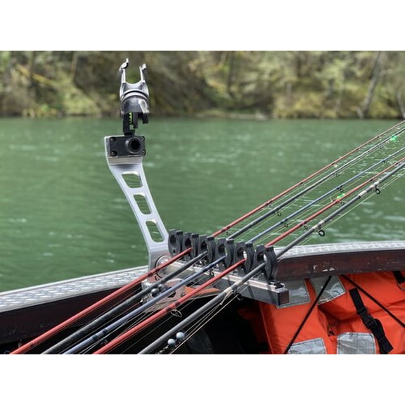 FishEng 15" Bent Aluminum Rod Extension with S&C Rod Rack