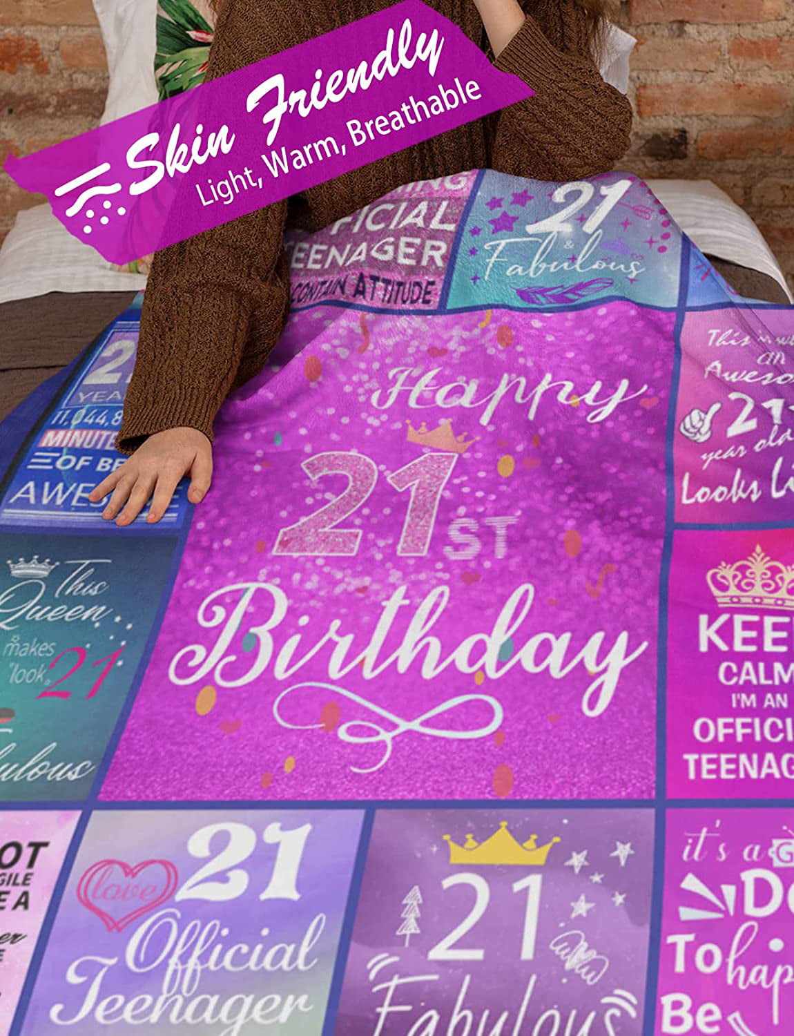  Pozevan 15 Year Old Girl Gift Ideas Blanket, Gifts for 15 Year  Old Girl, 15 Year Old Birthday Gifts, Best Gifts for 15 Year Old Girl, 15th  Birthday Decorations Blanket 50X60 
