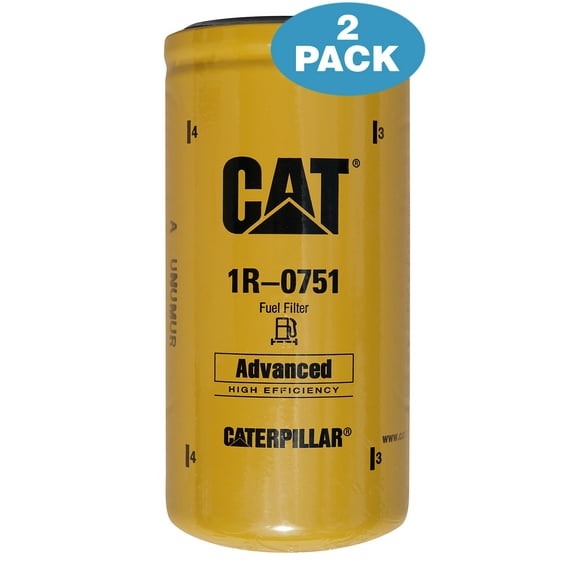 2 Pack - Caterpillar 1R-0751 Advanced High Efficiency Fuel Filters