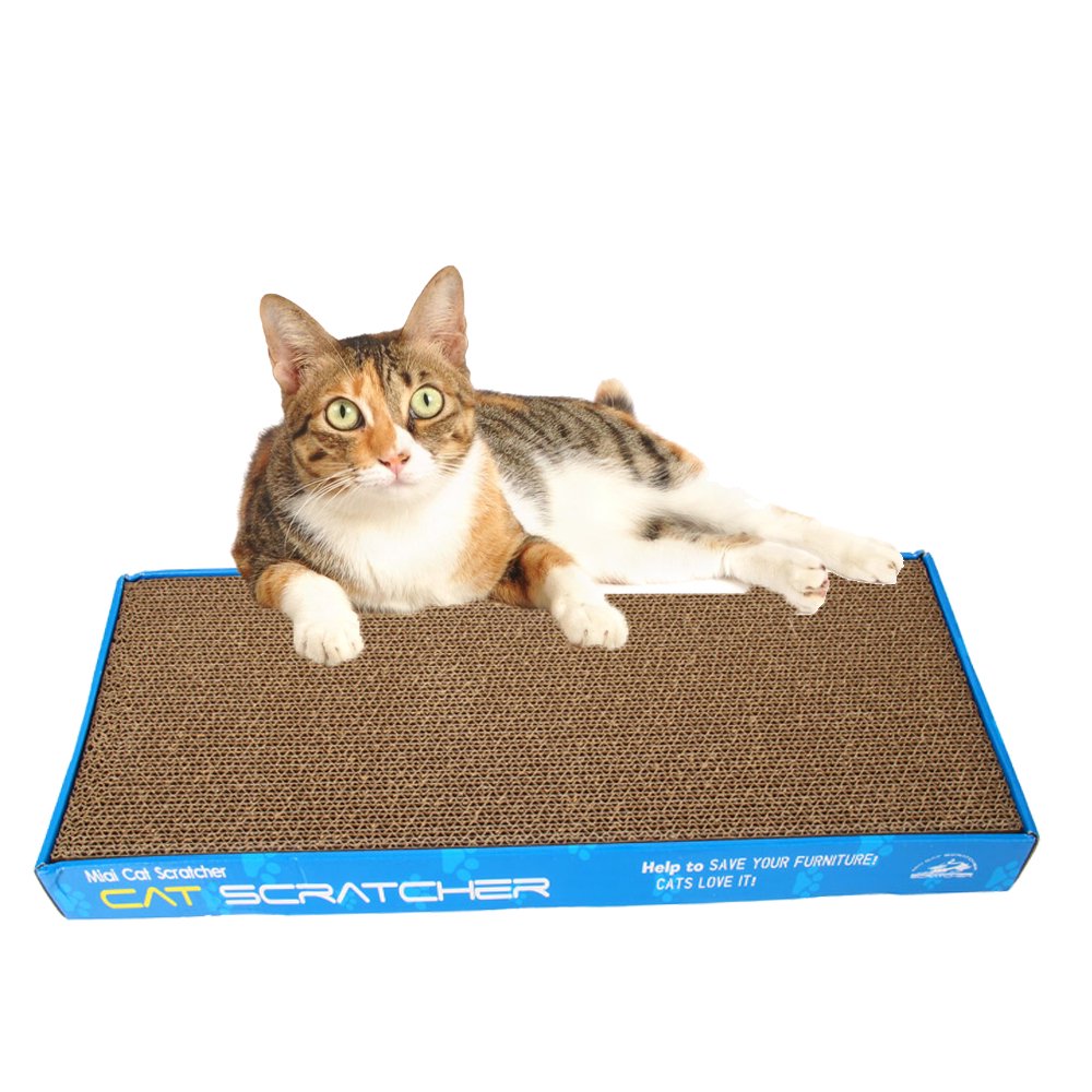 Zimtown Cat Scratcher with Catnip, Scratching Pad, Durable Recyclable