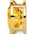 thumbnail image 2 of 14K Yellow Gold 7mm Citrine Bezel Pendant (8 X 8) Made In India xp322ci, 2 of 5