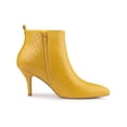 thumbnail image 3 of BLISSFUL STEP Women's Side Zip Pointy Toe Stiletto Heel Ankle Boots, 3 of 6