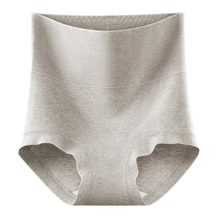Jalioing High Waist Cotton Underwear for Women Full Coverage Breathable Briefs Panties M-2XL Comfort Panty