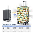 thumbnail image 4 of Hirioo Train With Animals for Elasticity Suitcase Cover (No luggage Included) Durable Luggage Protector Fits 18-32 Inch Luggage-Medium, 4 of 7