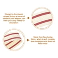 thumbnail image 3 of Uxcell 1 Pcs 0.98" Natural Cotton Stripes Ribbon for Gift Wrapping and DIY Crafts Decoration Red, 3 of 5