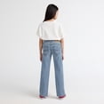 thumbnail image 5 of Levi Strauss Signature Girls Two-Tone Wide Leg Jean, Size 5-18, 5 of 9