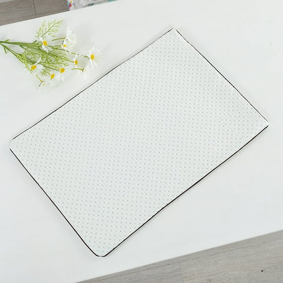 Nvzi Funda de almohada acolchada de satén blanco (4 unidades) Comienza tu noche de ensueño con esta cómoda y transpirable funda de almohada de 11,81 x 19,69 pulgadas (blanco roto).