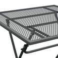 thumbnail image 4 of Zofi Outdoor Foldable Patio Table- 32 Inch Square- Gray Mesh Metal, 4 of 6