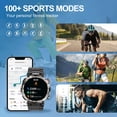 thumbnail image 4 of Montre Intelligente IP68 Étanche 150+ Modes Sport 600 mAh 20 Jours Multilingues Rappel de Messages Multimédia Traqueur de Mise en Forme Montre Femmes Hommes Smartwatch, 4 of 17