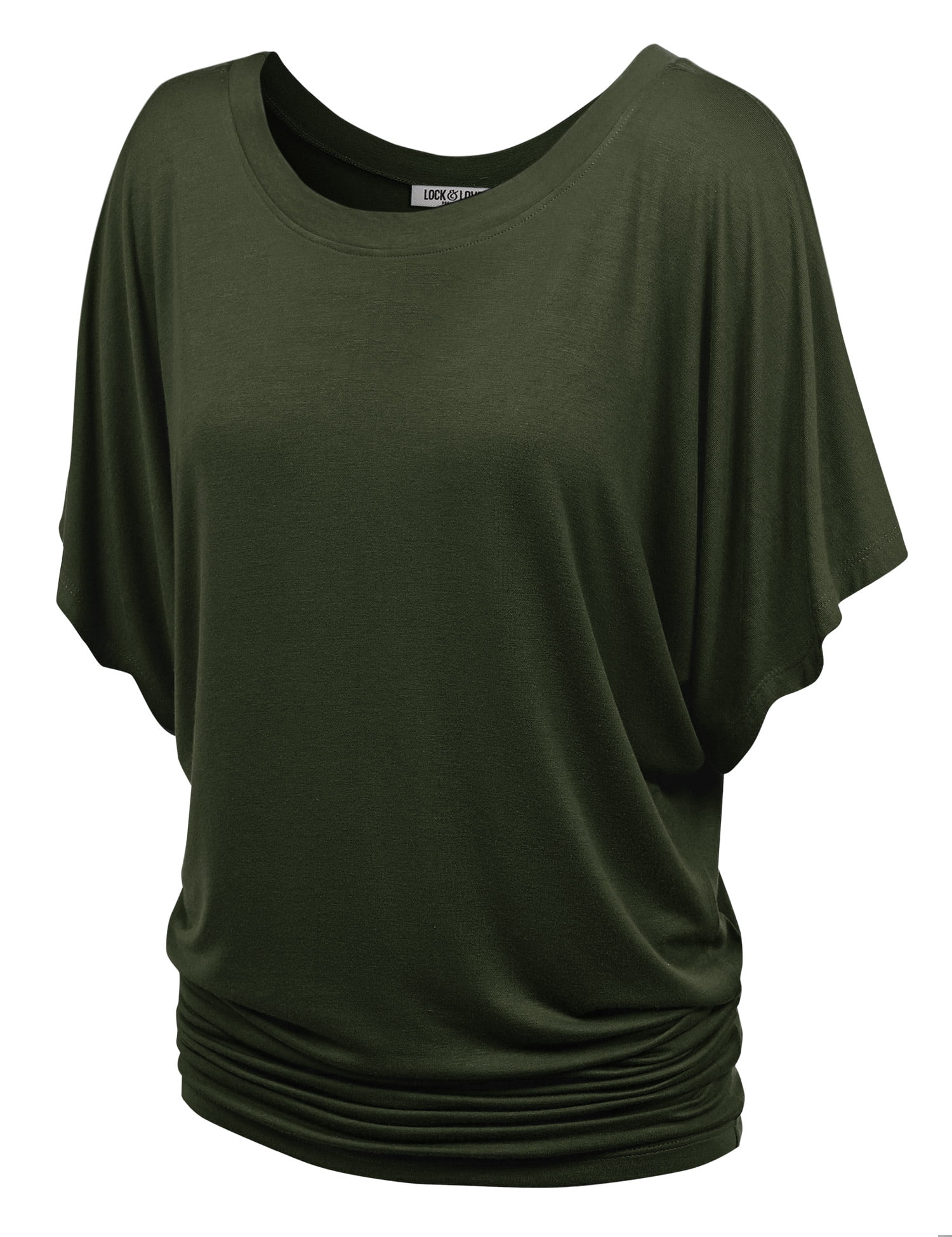 【NILLING】2WAYデザイン Unbalanced boat neck short-sleeved T Made by Johnny Women's Boat Neck Short Sleeve Dolman Drape