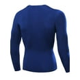 thumbnail image 2 of Prettyui Mens Active Tops, Long Sleeve Crew Neck Top Tee Solid Color Sports Tshirts, 2 of 3