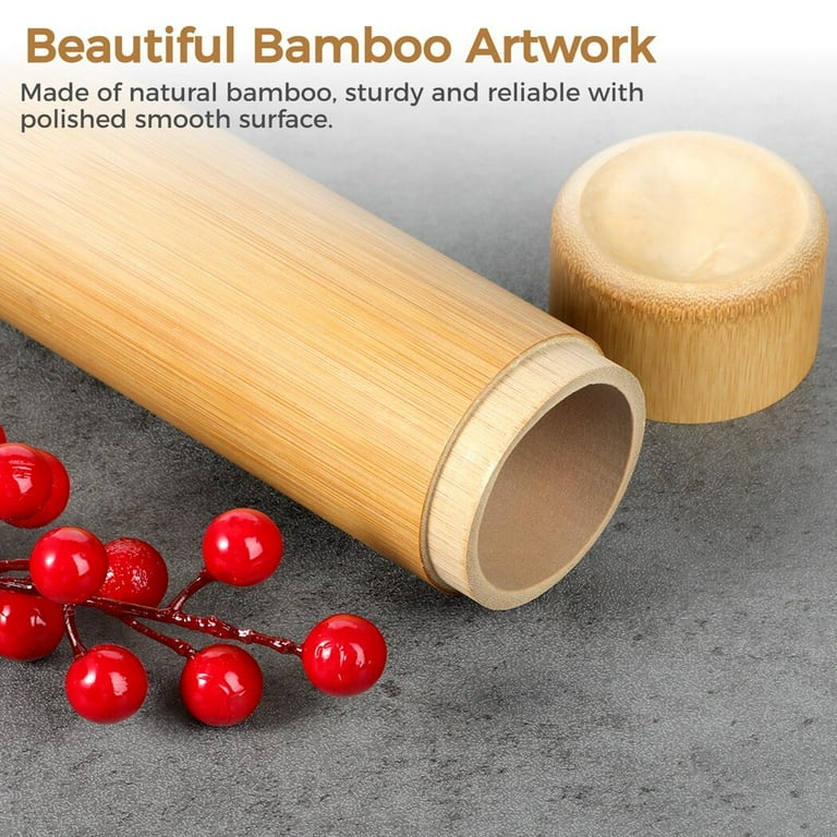 Urna de bambu para animais de estimação, tubo de bambu disperso para animais de