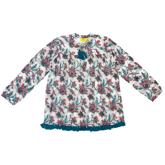 Roberta Roller Rabbit Women's Miranfa Josefina Top X-Small Teal