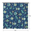 thumbnail image 5 of Ocean Life Shower Curtain - Beach & Nautical Themed Bath Curtain 72x72 Inch, Waterproof & Quick Dry Polyester Fabric with Tropical Fish Print, Includes 12 Hooks, Machine Washable for Easy Care, 5 of 5