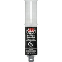 J-B Weld 50139 Plastic Bonder Body Panel Adhesive and Gap Filler Syringe - Dries Black - 0.25 Milliliter 2 Pack