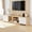 White, variant on Spruce & Spring Extendable TV Stand for Large TVs up to 90 inches for Living Room