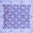 thumbnail image 1 of Ahgly Company Indoor Square Oriental Blue Modern Area Rugs, 4' Square, 1 of 4