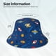 thumbnail image 3 of Fotbe Space Sombrero Tipo Pescador con Estampado – Sombrero de Sol de Algodón de Moda para Playa, Golf, Pesca, 3 of 6