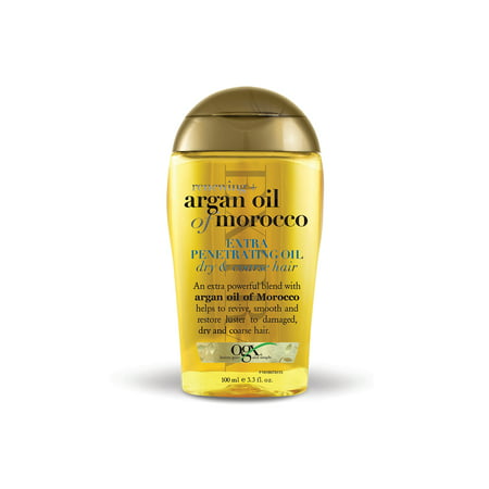 OGX Renewing Moroccan Argan Oil Extra Penetrating Oil, Dry & Course Hair, 3.3 (Best Argan Oil For Skin)
