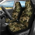 thumbnail image 2 of Uorisanigo Camo Hunting Forest 14 Pack Automobile Seat Cover Sets Car Steering Wheel Cover and Cars Headrest Cover Center Console Cover Water Cup Coaster Personalized Elastic for Car SUV, 2 of 6