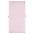 thumbnail image 1 of Gerber Organic Changing Pad Cover, Pink/Ivory Stripe, 1 of 3