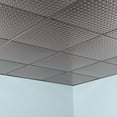 thumbnail image 2 of FASÄDE Diamond Plate Decorative Vinyl 2ft x 2ft Lay in Ceiling Panel in Brushed Nickel (5 Pack), 2 of 5