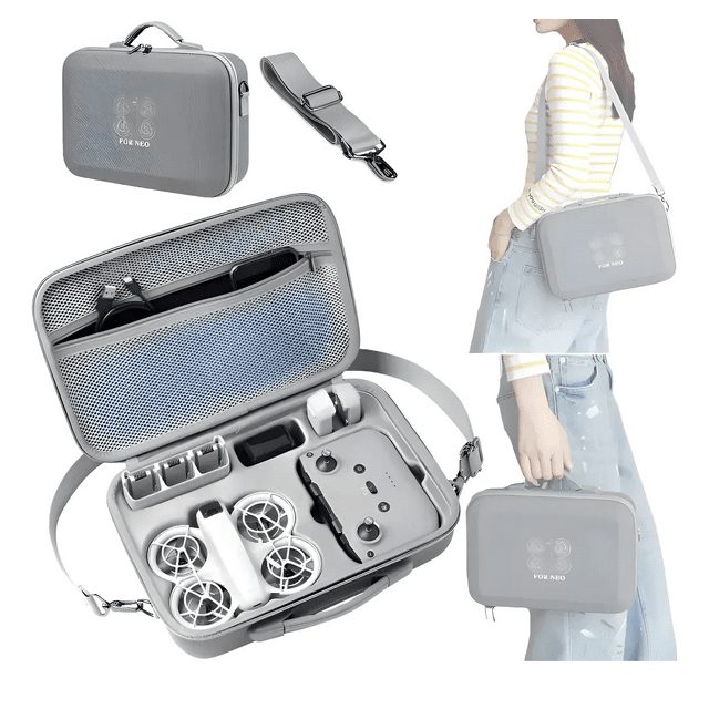 Bolsa De Almacenamiento Impermeable Para Dji Neo Drone Grey Xtellar Gris Oscuro