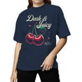 thumbnail image 2 of Dark & Juicy Cherry Design Women's T-shirt, 2 of 3