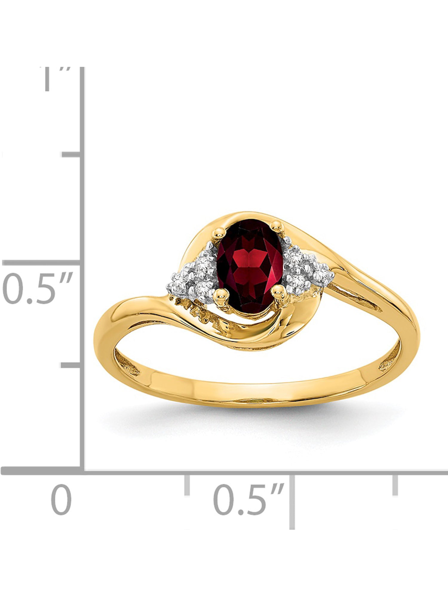 Details about  / 10k Yellow Gold Pear Garnet And Diamond Ring