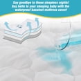 thumbnail image 5 of 3 Pack Quilted Thicker Waterproof Cradle Sheet, Washable Reusable Bamboo Cotton Changing Pad Liners Table Cover Liners (Gray 14” x 26”), 5 of 6