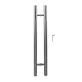 thumbnail image 1 of Manija de puerta Nikou acero inoxidable estilo minimalista moderno profesional empuje y tracción de arena media gruesa para puerta de vidrio puerta de madera, 1 of 15