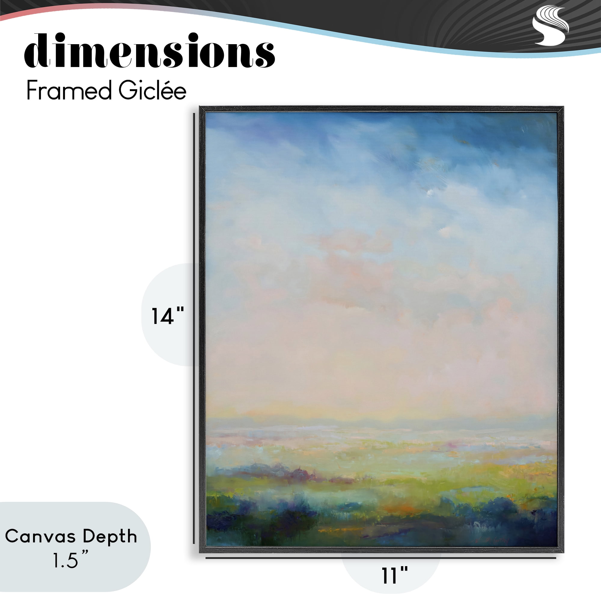 Stupell Industries Mystic Marsh Serenity Black Framed Giclee Art, design by William McCarthy