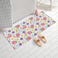 thumbnail image 2 of Pioneer Flower Floral Print Pattern Bathroom Rugs Mat, Non Slip Microfiber Bathroom Rug with Rubber Backing, Soft Mats for Bathroom Floor Tub Shower, 24"x60", 2 of 5