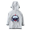 thumbnail image 3 of Zshosam Kids Sweatshirts for Boys Boys' Toddler Print Zip Up Fleece Hoodie Size 2T 3T,(Grey 2-3 Years), 3 of 3