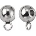 thumbnail image 3 of 20Pcs 304 Stainless Steel Tube Bails Loop Bails Rondelle Bail Beads Stainless Steel Color Tube Beads Charm for DIY Jewelry Making Bracelets Necklaces Craft Accessories 9x5x6mm, 3 of 4