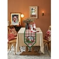 thumbnail image 5 of Table Runner Dresser Scarves Christmas Cardinal Bird Holly Wreath Cotton Linen Burlap Table Cover Vintage Rustic Tartan Grid Table Runners for Family Kitchen Dining Holiday Party Banquet Decor, 5 of 5