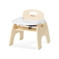 thumbnail image 2 of Foundations Easy Serve 9" Low Wood Feeding Chairs with Dishwasher Safe Tray, Stackable Toddler Chairs, 2 Pack, 2 of 6