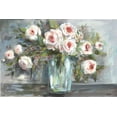 thumbnail image 2 of Tre Sorelle Studios 24x17 Black Ornate Wood Framed with Double Matting Museum Art Print Titled - Pink Blooms Still Life Landscape, 2 of 4