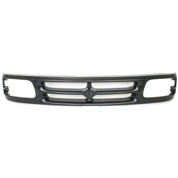 Grille Assembly Compatible With 1994-1997 Mazda B3000 B2300 Painted Black Shell and Insert