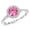 Platinum, variant on Classic Halo Style Pave Set Round Shape Diamond Engagement Ring with a 0.75 Carat Ruby Heirloom Quality Center Platinum Size-9.0