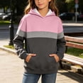 thumbnail image 4 of Ashirexll Girls Hoodies Colorblock Hooded Long Sleeve Sweatshirt for Big Kids Outdoor Layer 3-14 Years, 4 of 6