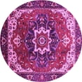 thumbnail image 1 of Ahgly Company Indoor Round Oriental Pink Industrial Area Rugs, 8' Round, 1 of 4