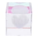 thumbnail image 1 of Cloud de corazón Cubo de cristal en aromátano Clear Cubic Crystal Desktop Decor transparente, 1 of 4